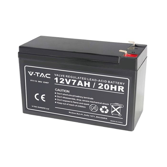 Batería de Plomo V-TAC - 12V - 1.3AH - Garantía de 5 Años