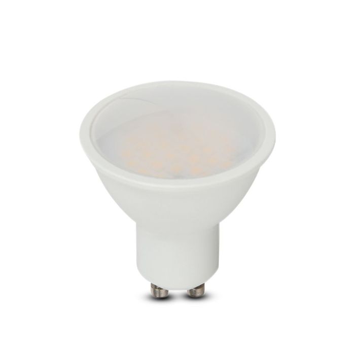 Dicróica LED V-TAC Samsung GU10 Lente 110° IP20 Blanco Lechoso 4,5 W 400 lúmenes 4000 K