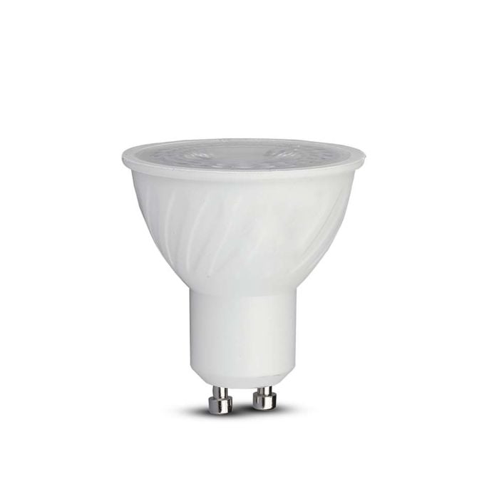 Dicróica LED regulable V-TAC Samsung GU10 Lente 38° IP20 Blanco 6W 445 Lúmenes 3000K