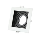 V-TAC LED Aro cuadrado - Empotrable - GU10 - IP20 - Blanco