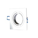 V-TAC LED Aro cuadrado - Empotrable - GU10 - IP20 - Aluminio Cepillado