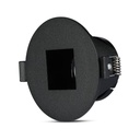 V-TAC Aro  cuadrado LED - Empotrable - GU10 - IP20 - Negro + Negro