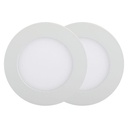 Mini panel LED redondo V-TAC - Serie Premium - IP20 - Blanco - 18W - 1400 Lúmenes - 4000K - Pack de 2