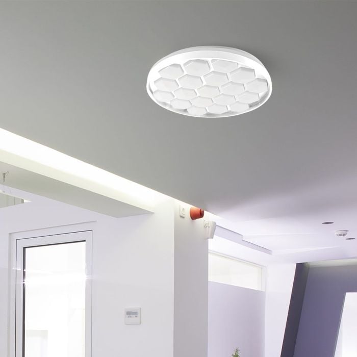 V-TAC Lámpara de techo de diseño - Mando a distancia con cambio de color - IP20 - 60W- 6000 Lumens - 3IN1