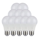Bombilla LED V-TAC GLS -  Soporte E27 - IP20 - Blanca - 10.5W - 1055 Lumens - 6500K - Pack de 10