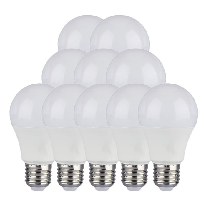 Bombilla LED V-TAC -  Soporte E27 - IP20 - Blanca - 10.5W - 1055 Lumens - 4000K - Pack de 10