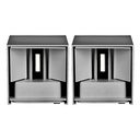 V-TAC Aplique LED Cuadrado - Bridgelux - IP65 Estanco - Gris - 5W - 700 Lumens - 3000K - Pack de 2