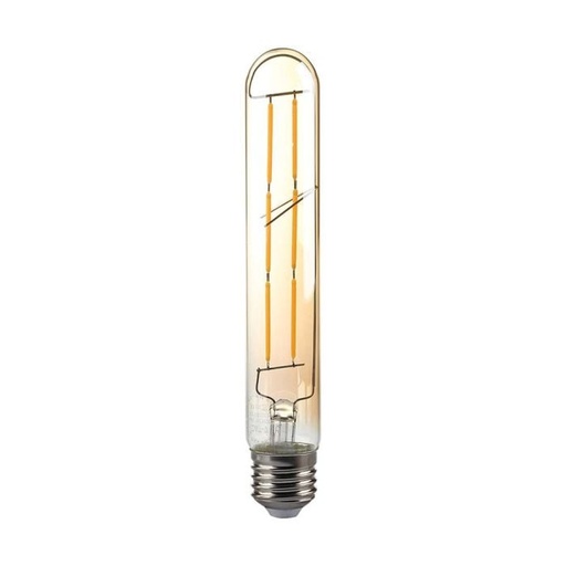 [217143] Bombilla LED V-TAC - Ámbar - T30 - Soporte E27 - IP20 - 6W - 600 Lúmenes - 2200K