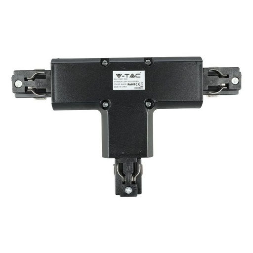 [3524] V-TAC LED Foco de carril - Accesorios - Conector de carril 4T - IP20 - Negro