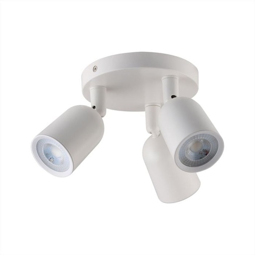 [7982] V-TAC Aplique LED - Cabezal triple - IP20 - Blanco