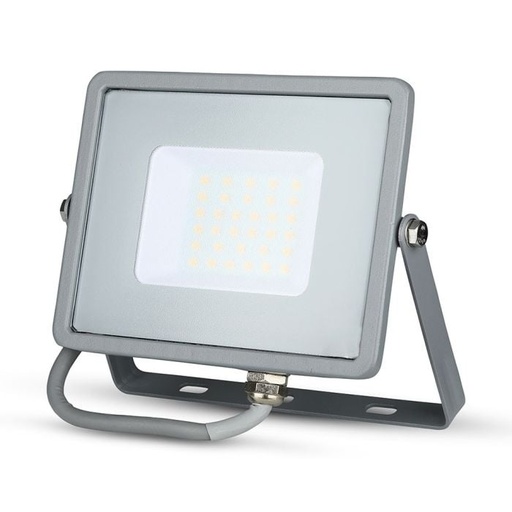 [454] Proyector LED V-TAC - Samsung - Impermeable IP65 - Gris - 30W - 2400 Lúmenes - 3000K