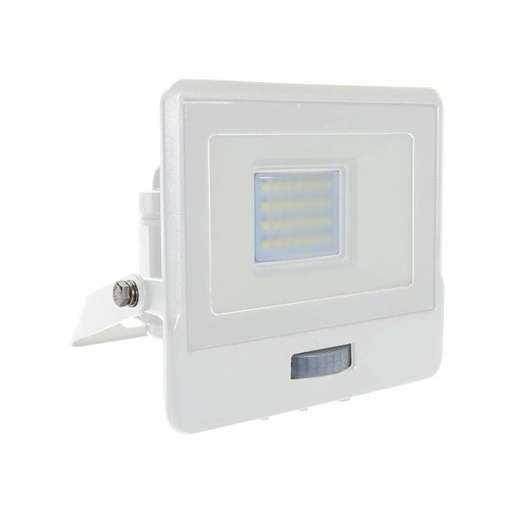 [20273] Proyector LED V-TAC - Samsung - Sensor PIR - Impermeable IP65 - Blanco - 20W - 1510 Lúmenes - 6500K