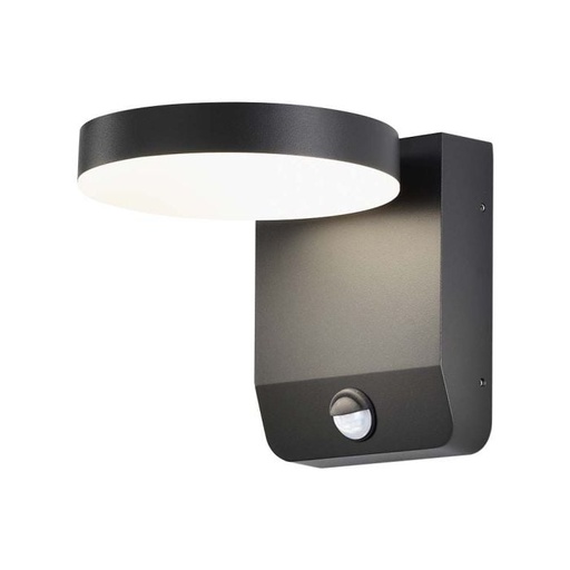 [2957] Aplique LED Giratorio V-TAC - Sensor PIR - Impermeable IP65 - Negro -17W - 2520 Lumens - 4000K
