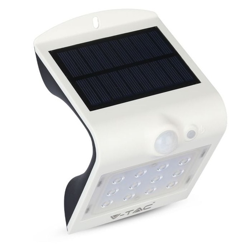 [8276] Aplique Solar V-TAC - IP65 Estanco - Blanco - 1.5W - 220 Lumens - 4000K