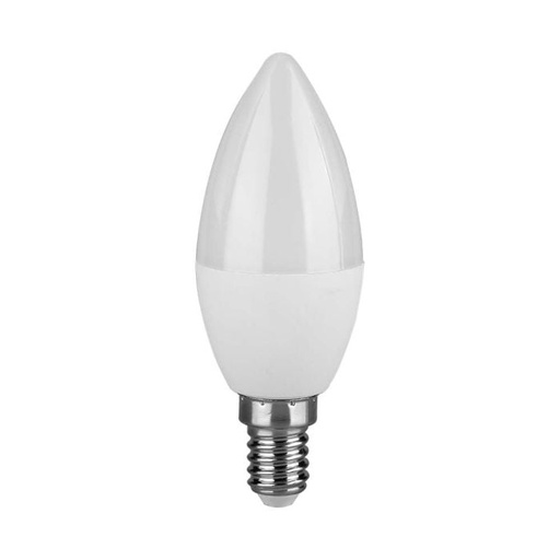 [2142151] Bombilla LED V-TAC - Vela - Soporte E14 - IP20 - Blanca - 4.5W - 470 Lumens - 3000K