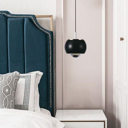 [10077] V-TAC Luz de Techo de Diseño - IP20 - Cuerpo Negro - 9W- 1000 Lumens - 4000K