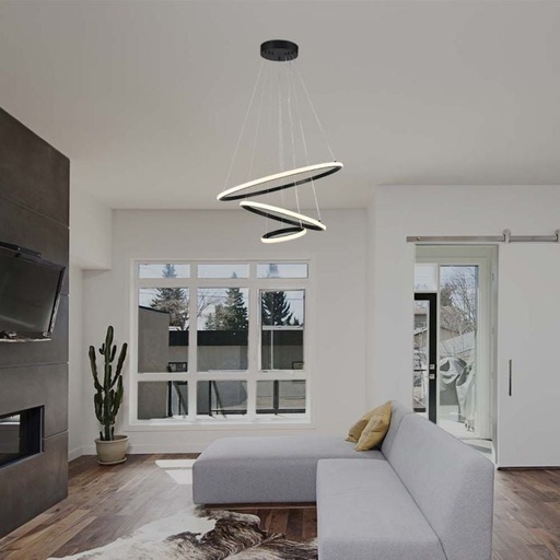 [8017] V-TAC Lámpara de techo de diseño - IP20 - Negra - 2W - 3880 Lumens - 3000K