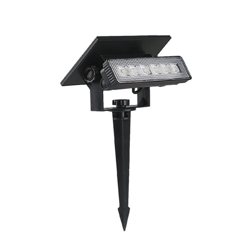 [23757] Luz Solar para Jardín V-TAC - IP65 Impermeable - Negra - 80 Lumens - 3000K
