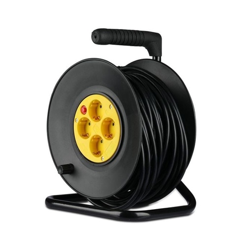 [8782] V-TAC Cable alargador resistente - IP20 - Amarillo y negro - 25m de cable