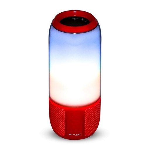 [8571] Altavoz Bluetooth V-TAC - IP20 - Rojo - 6W - RGB