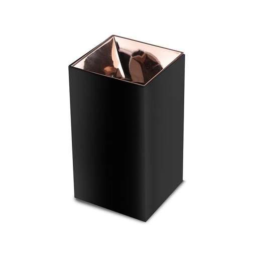 [8993] V-TAC Aro cuadrado LED - Accesorios de Superficie - GU10 - IP20 - Negro + Oro Rosa