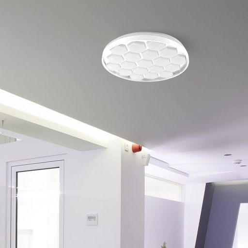 [23595] V-TAC Lámpara de techo de diseño - Mando a distancia con cambio de color - IP20 - 60W- 6000 Lumens - 3IN1