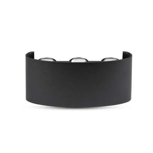 [8615] Aplique LED Semi Ovalado V-TAC - Bridgelux - Negro - IP54 - 6W - 540 Lumens - 3000K